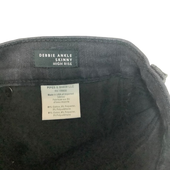Veronica Beard Black Debbie Ankle Skinny High Rise Jeans  Size 26 - Picture 9 of 10
